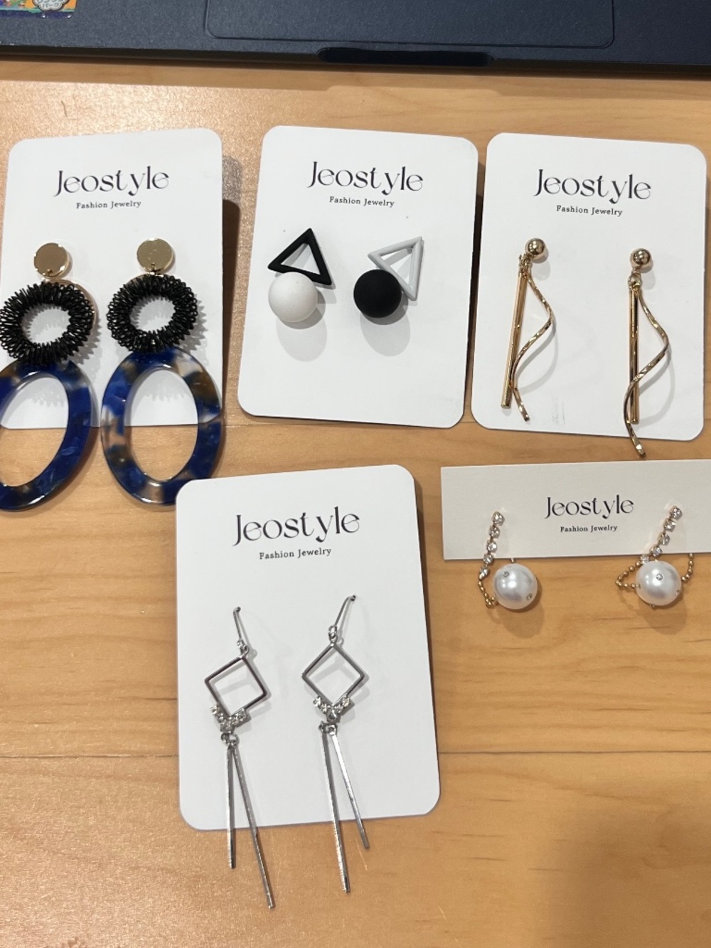 NWT Fashion Sterling Silver Earrings Set of 5 for $12